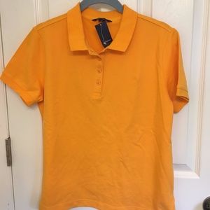 Women's Solid Mesh Polo Shirt Lands End